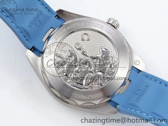 0218 GoAnywhere Aqua Terra 41mm VSF 1:1 Best Edition Summer Blue Dial on Blue Rubber Strap A8900 Super Clone 7719